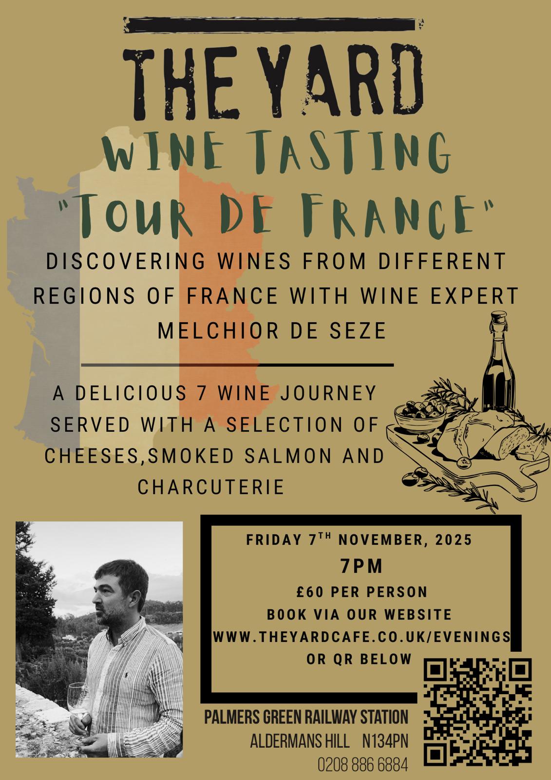 French Wine Tasting - November 2025 at The Yard Café